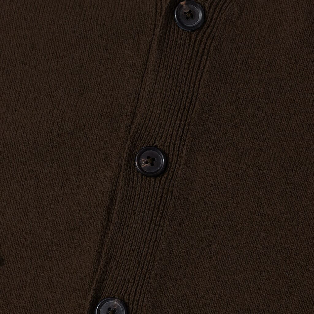 Adam Merino Lambswool Cardigan - Truffle
