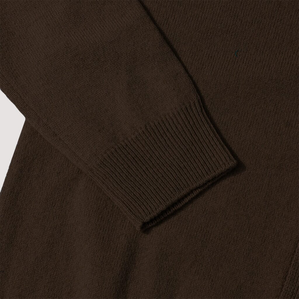 Adam Merino Lambswool Cardigan - Truffle