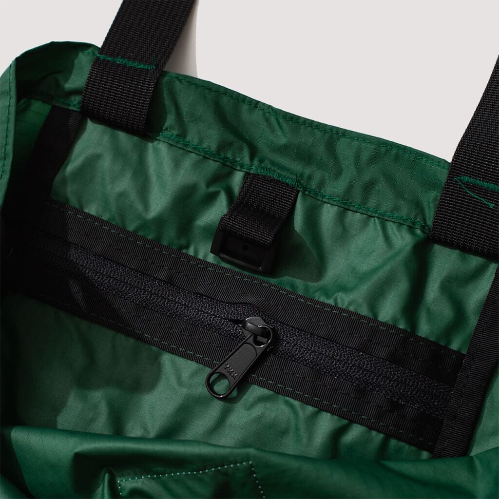 Packable Tote - Forest Green/Black