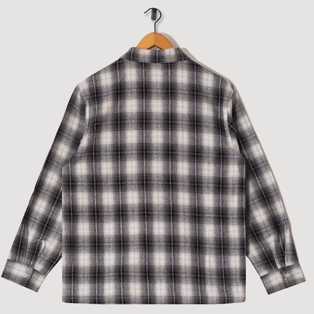Zip Shirt - Black Plaid