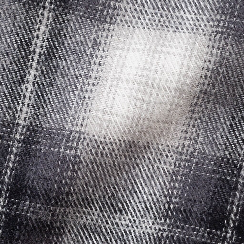 Zip Shirt - Black Plaid