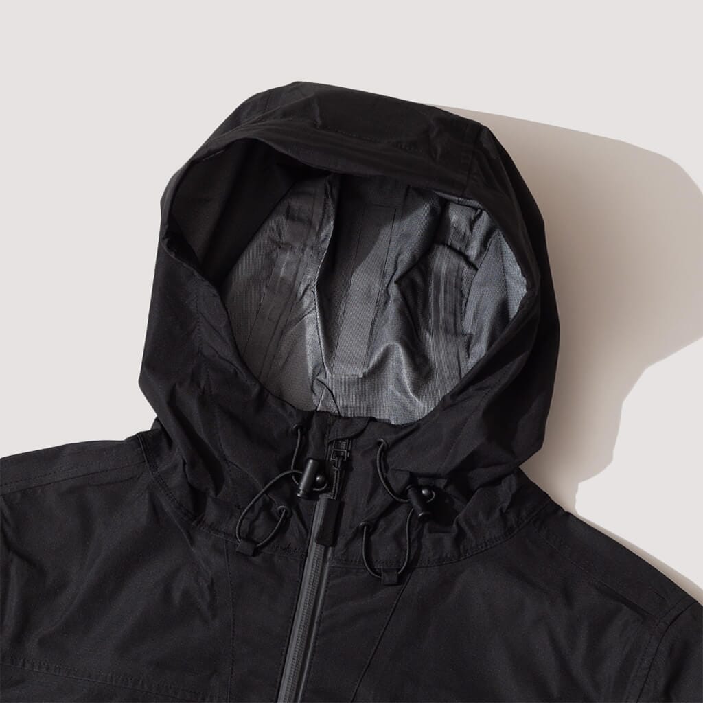 Big Pocket Hooded Tech Jacket - Black/Anthracite