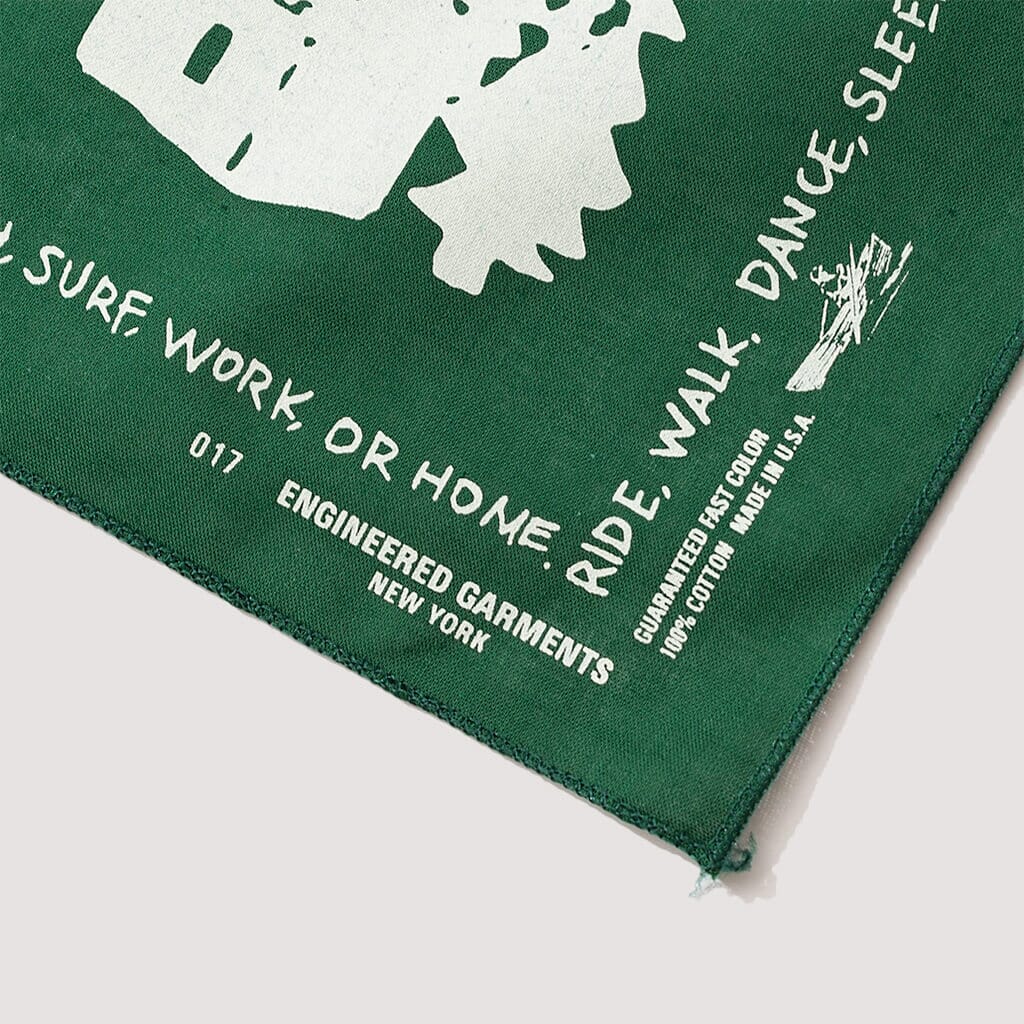 Printed Bandana Outdoors - Green