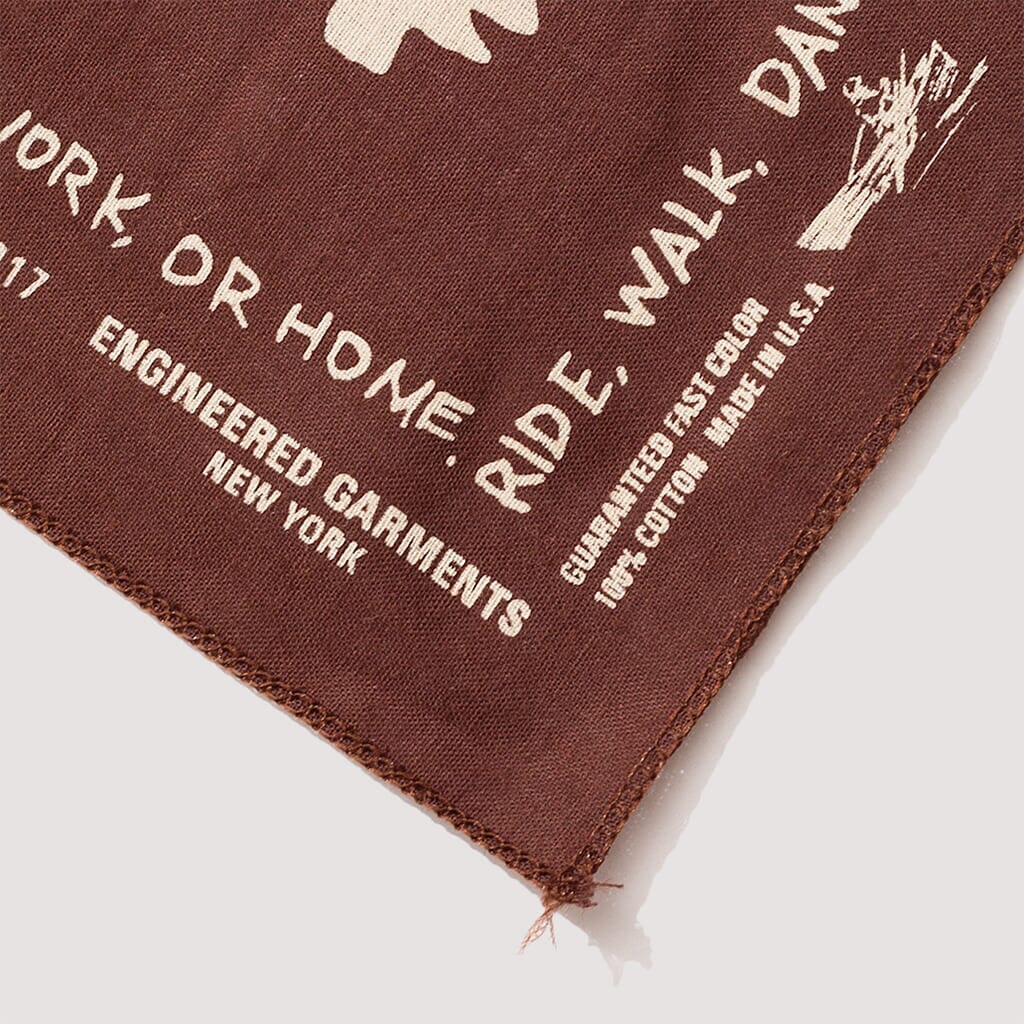 Printed Bandana Outdoors - Brown