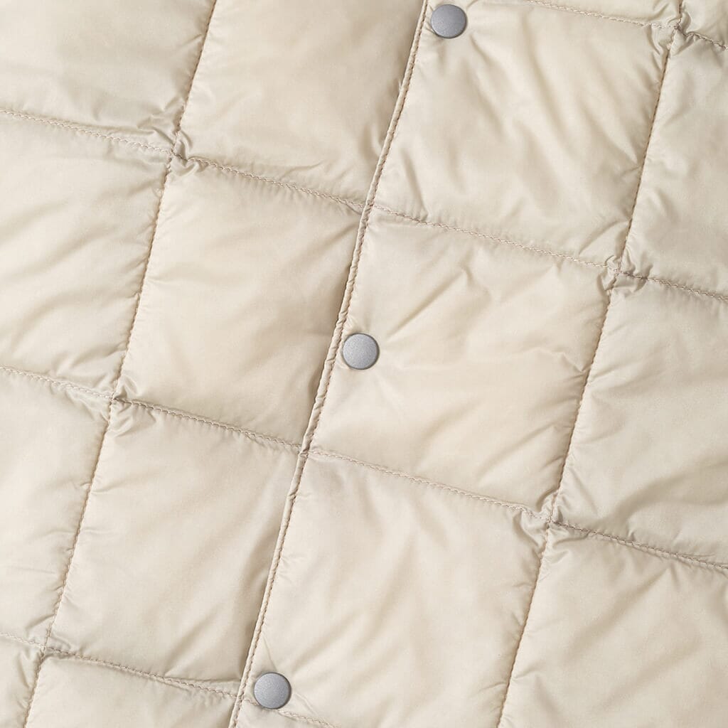 Crew-Neck Button Down Vest - Ice Grey