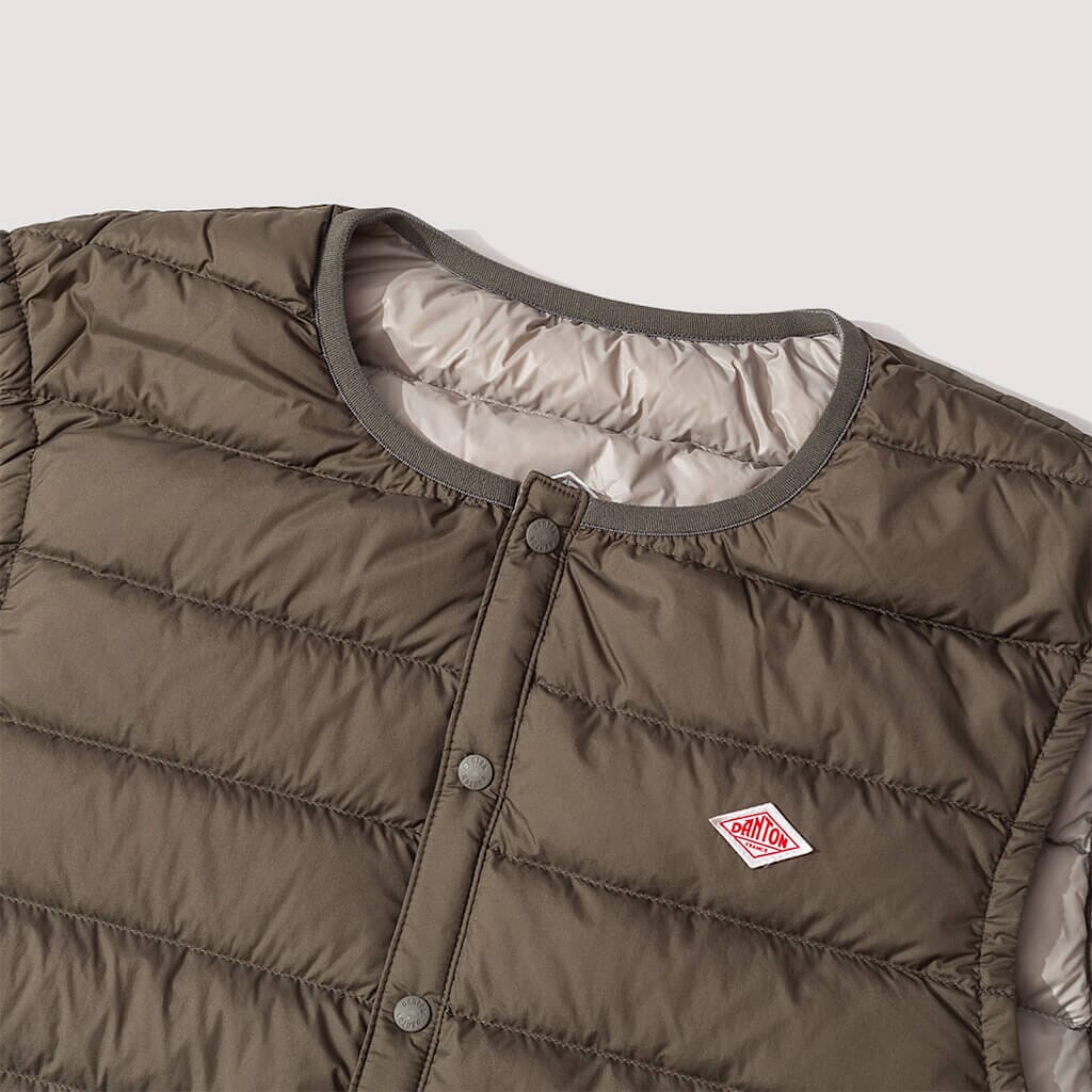 Down Crewneck Vest - Olive