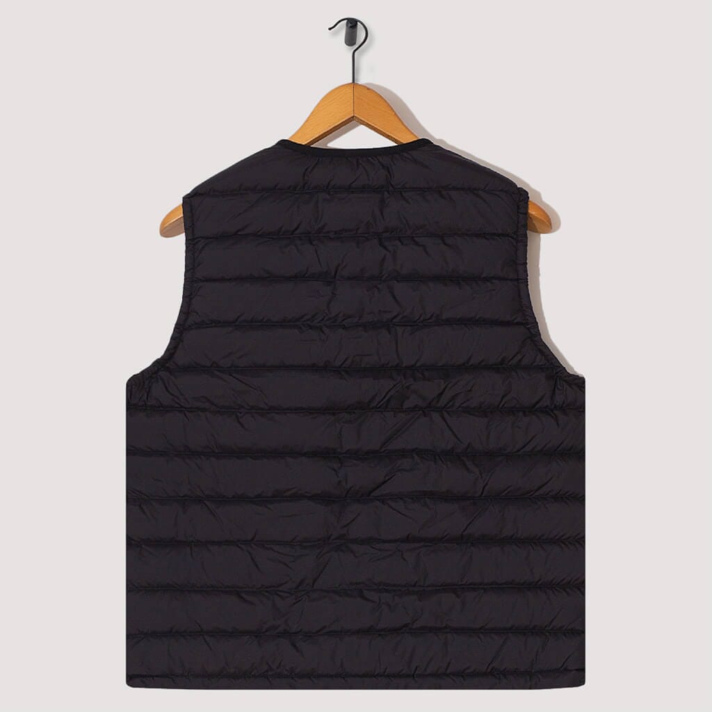 Down Crewneck Vest - Black