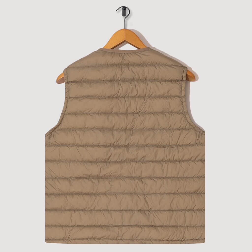 Down Crewneck Vest - Sand Beige