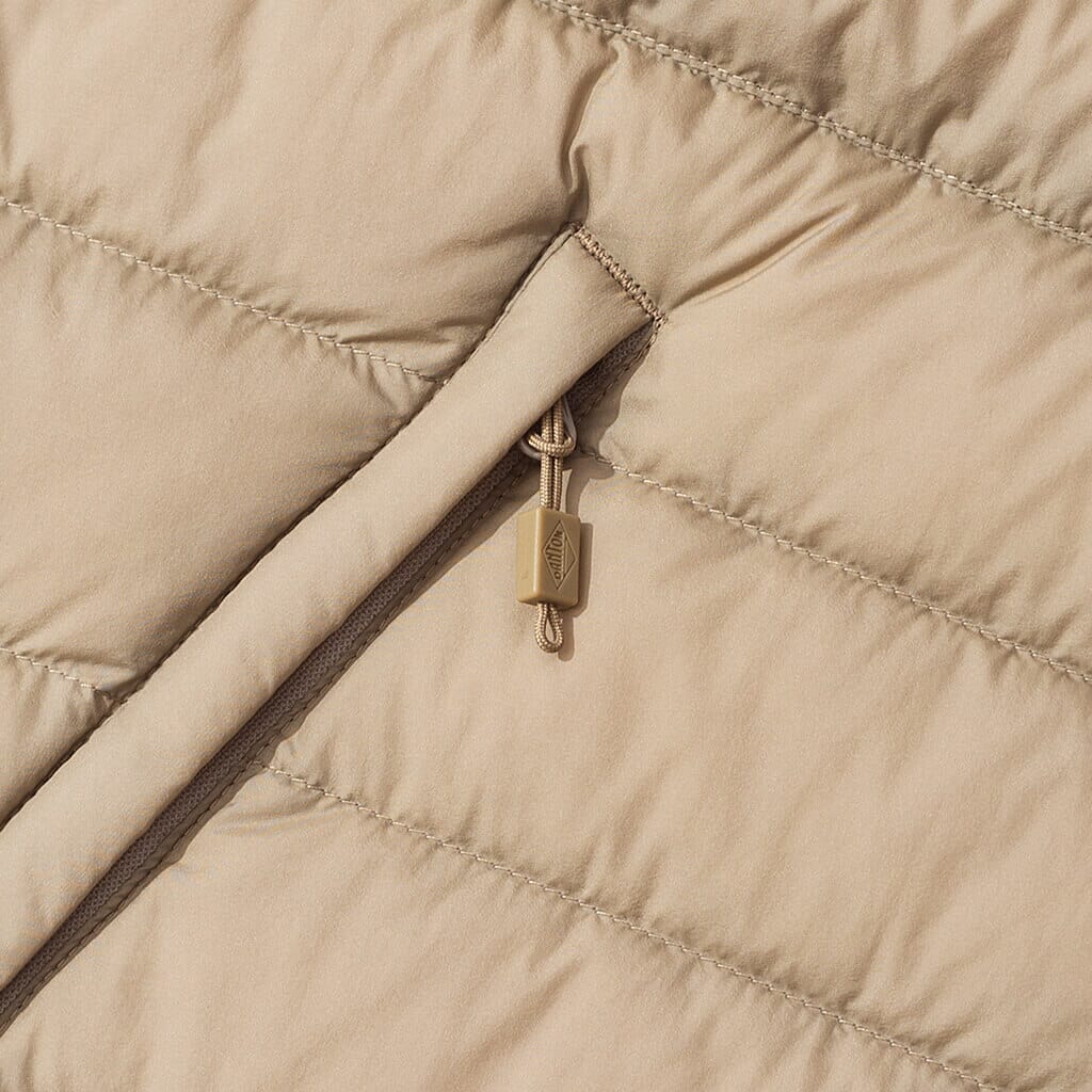 Down Crewneck Vest - Sand Beige