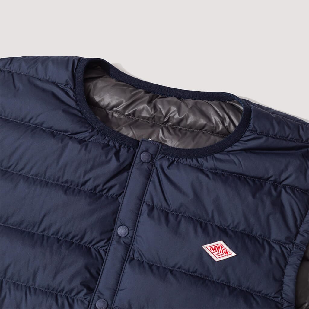 Down Crewneck Vest - Navy