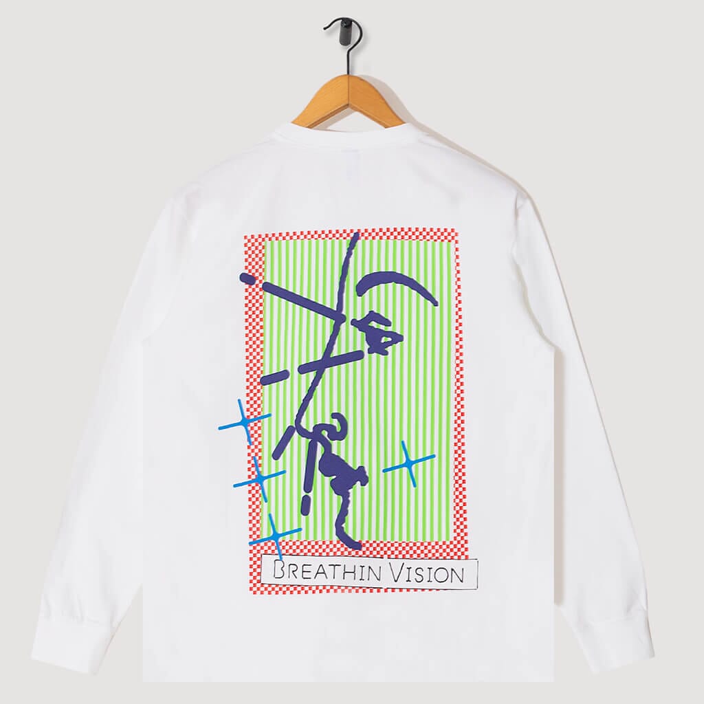 Breathin' L/S Pocket Tee - White