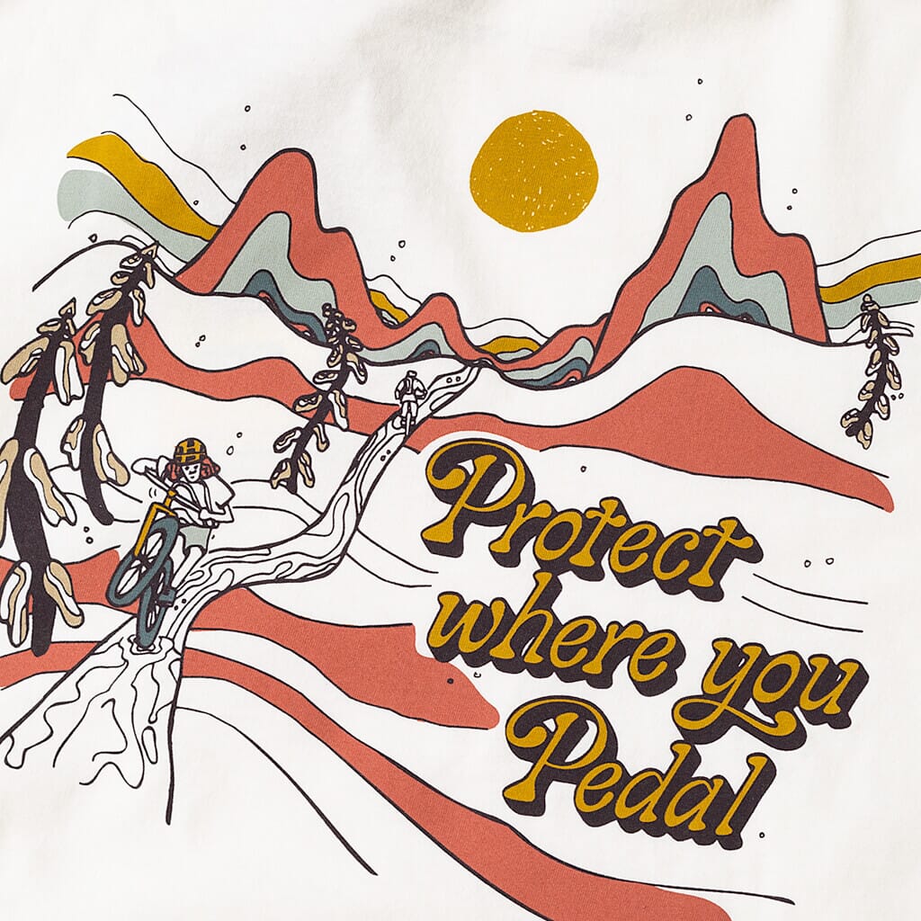 Protect Pedal Tee - Birch White