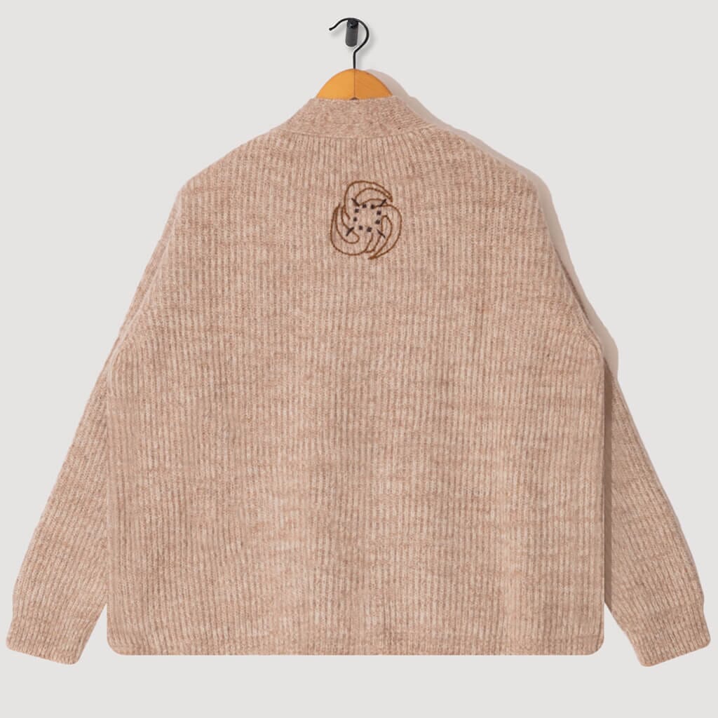 Alpaca Wool Quors Cardigan - Beige