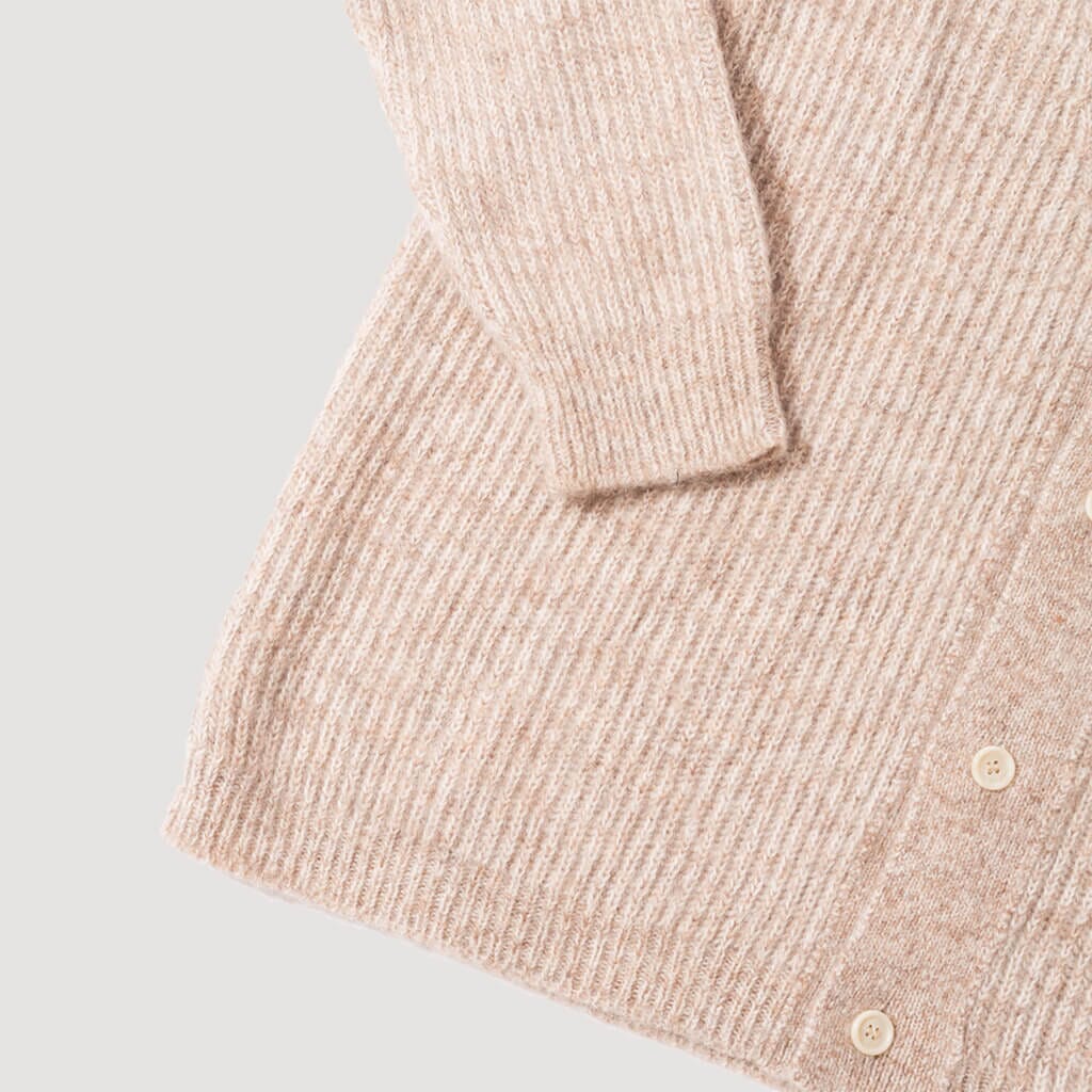 Alpaca Wool Quors Cardigan - Beige