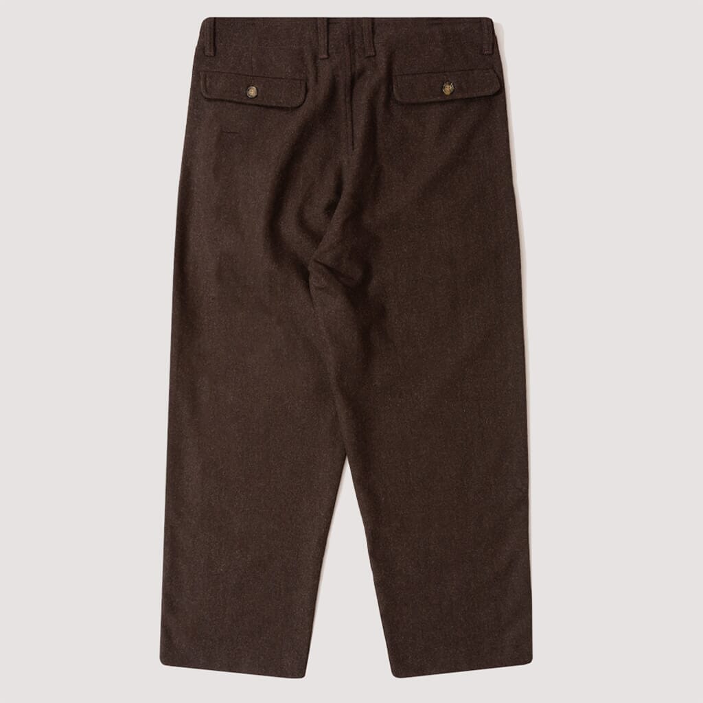 Quors Wool Trousers - Dark Brown