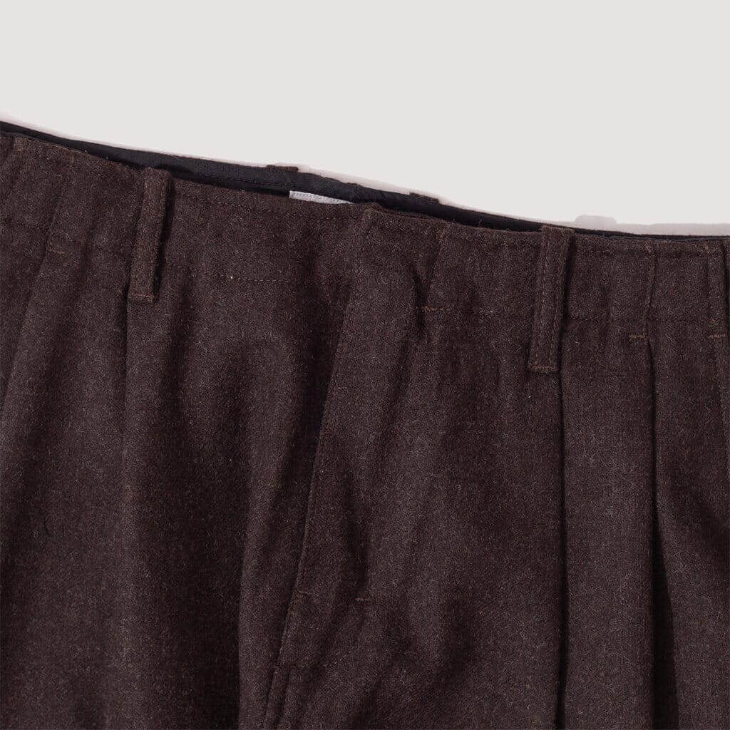 Quors Wool Trousers - Dark Brown