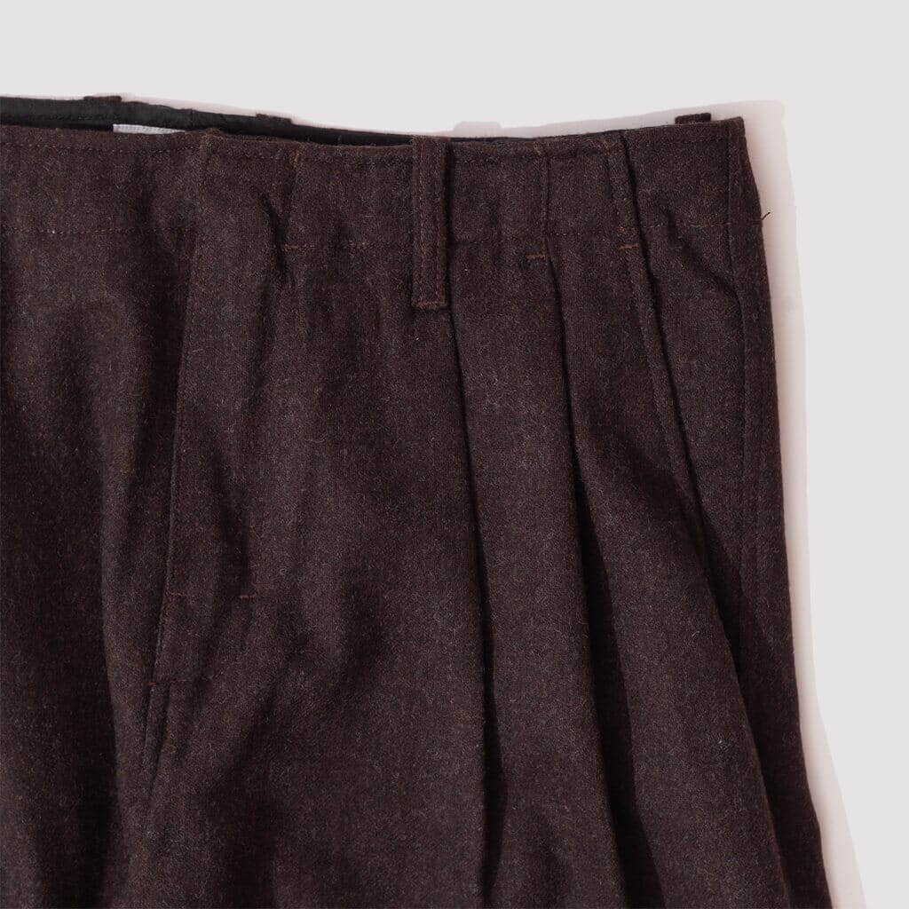 Quors Wool Trousers - Dark Brown