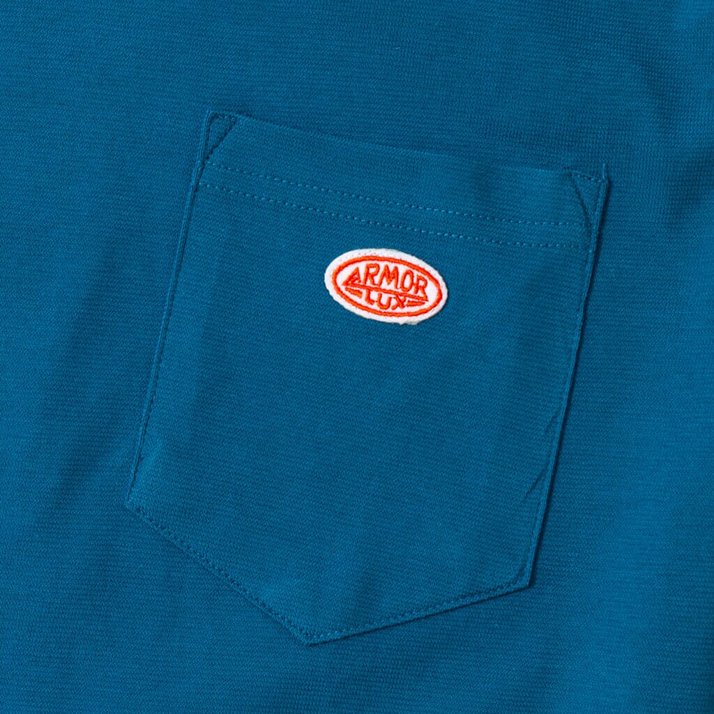 Heritage Pocket Tee - Bleue Glacial