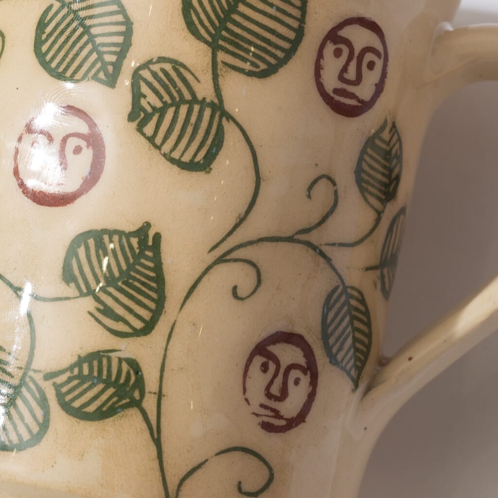 Plautus Vine Sgraffito Mug - White Clay