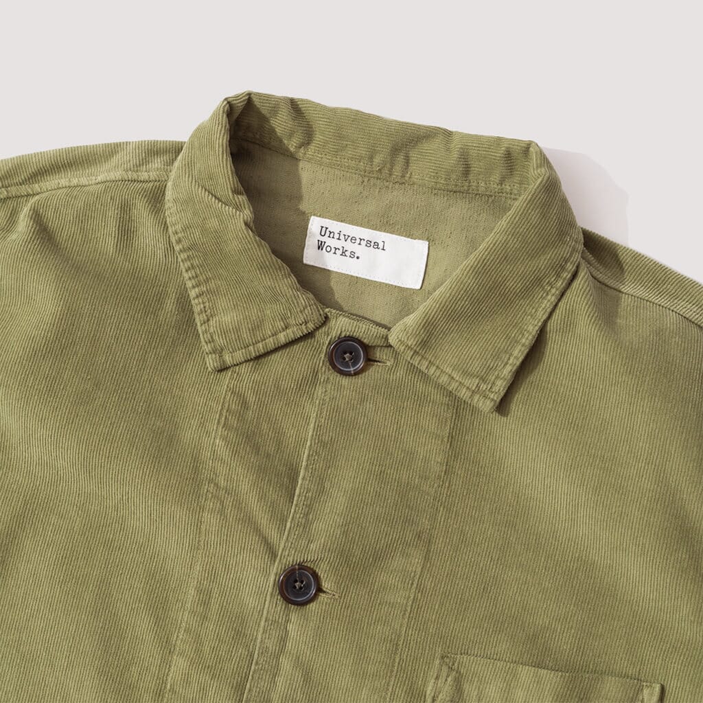 Bakers Overshirt - Olive Fine Cord