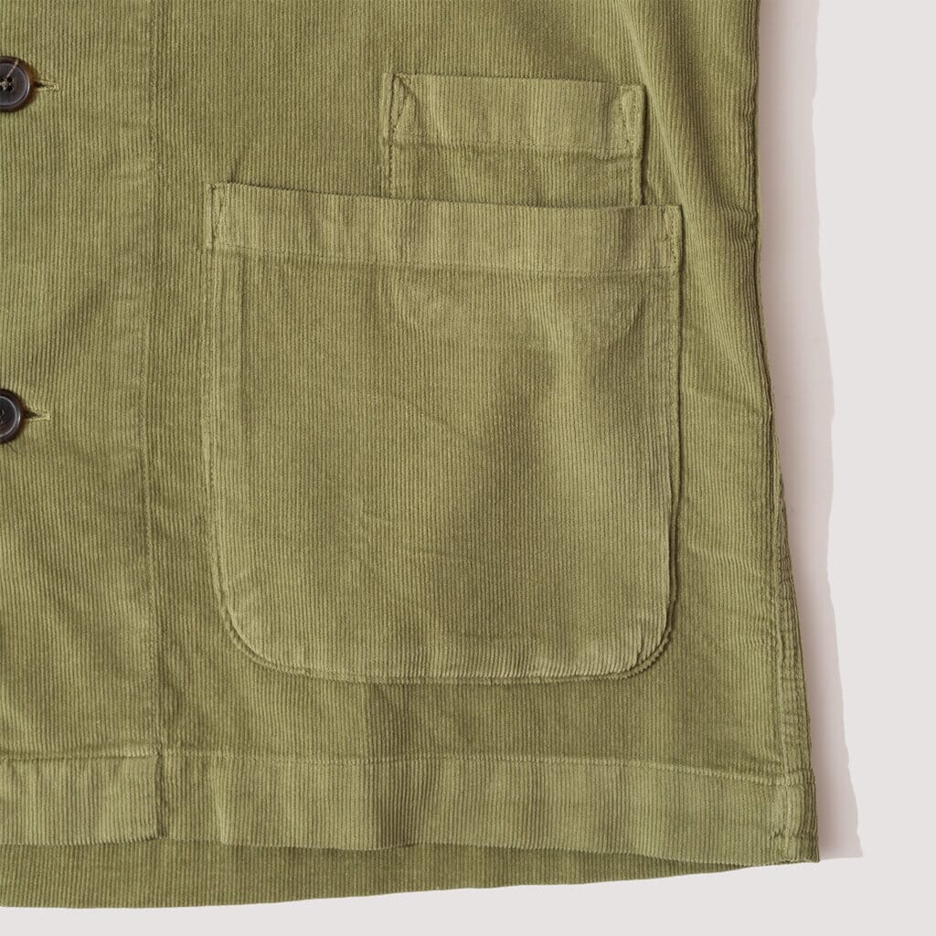 Bakers Overshirt - Olive Fine Cord
