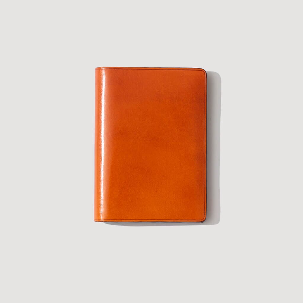 hermes card holder orange