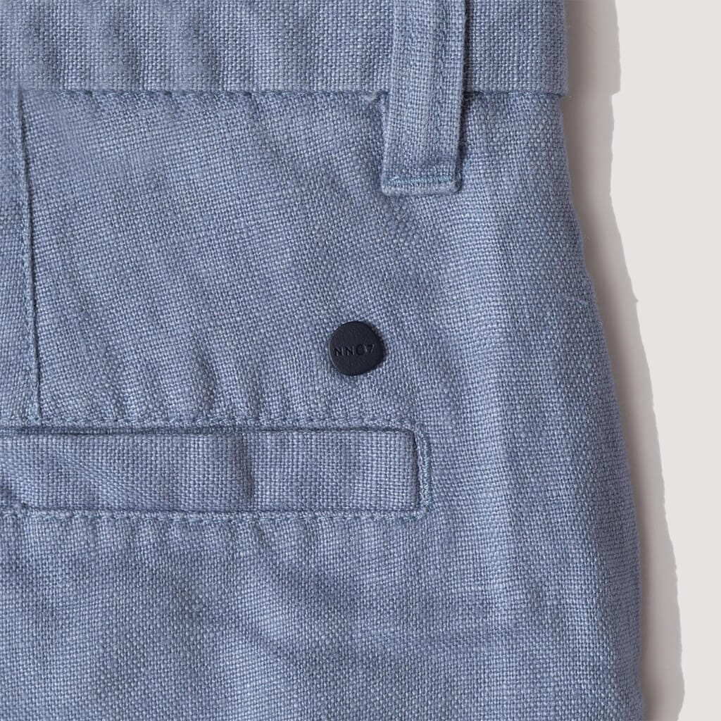 Crown Shorts - Stone Blue Linen