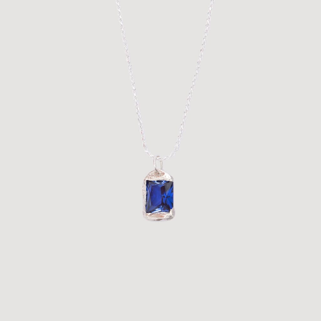 Blue Rose Pendant - Silver (925)