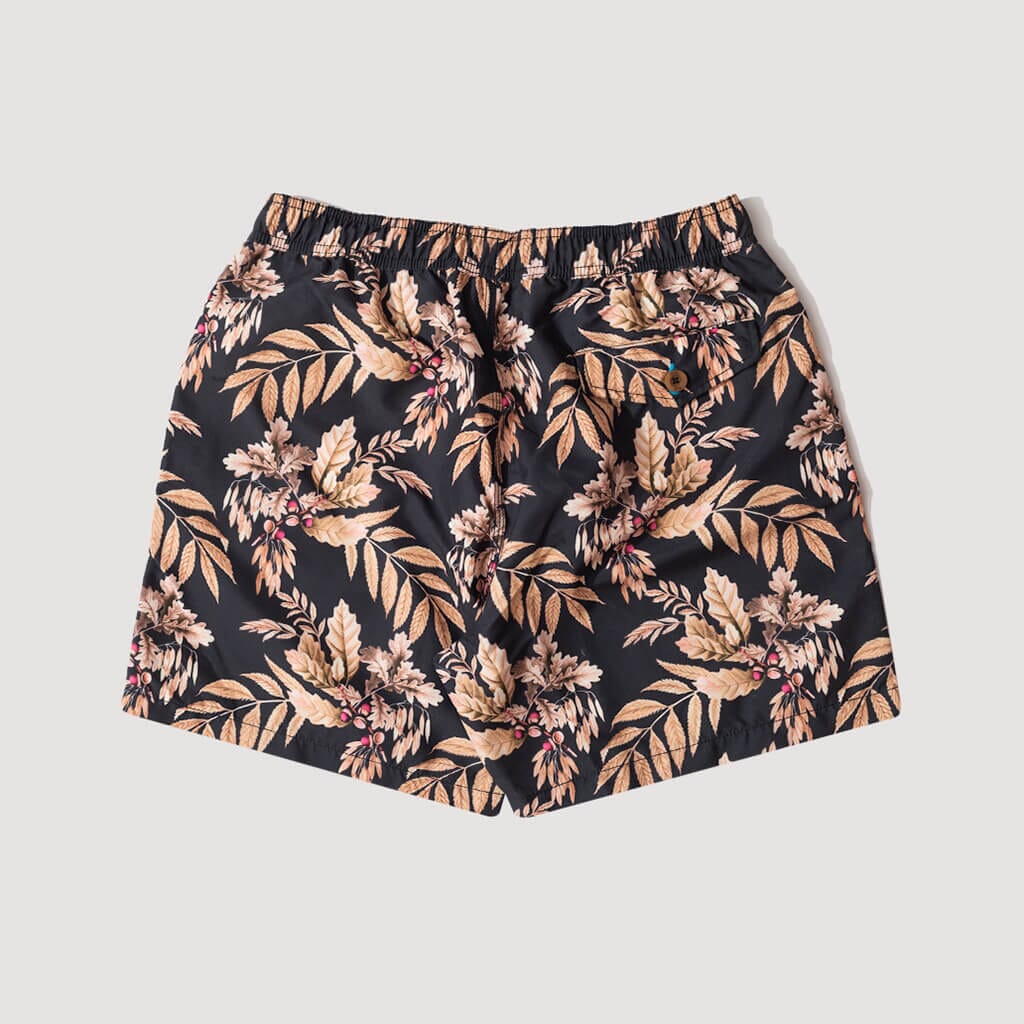 Blythe Short - Black/Leaves