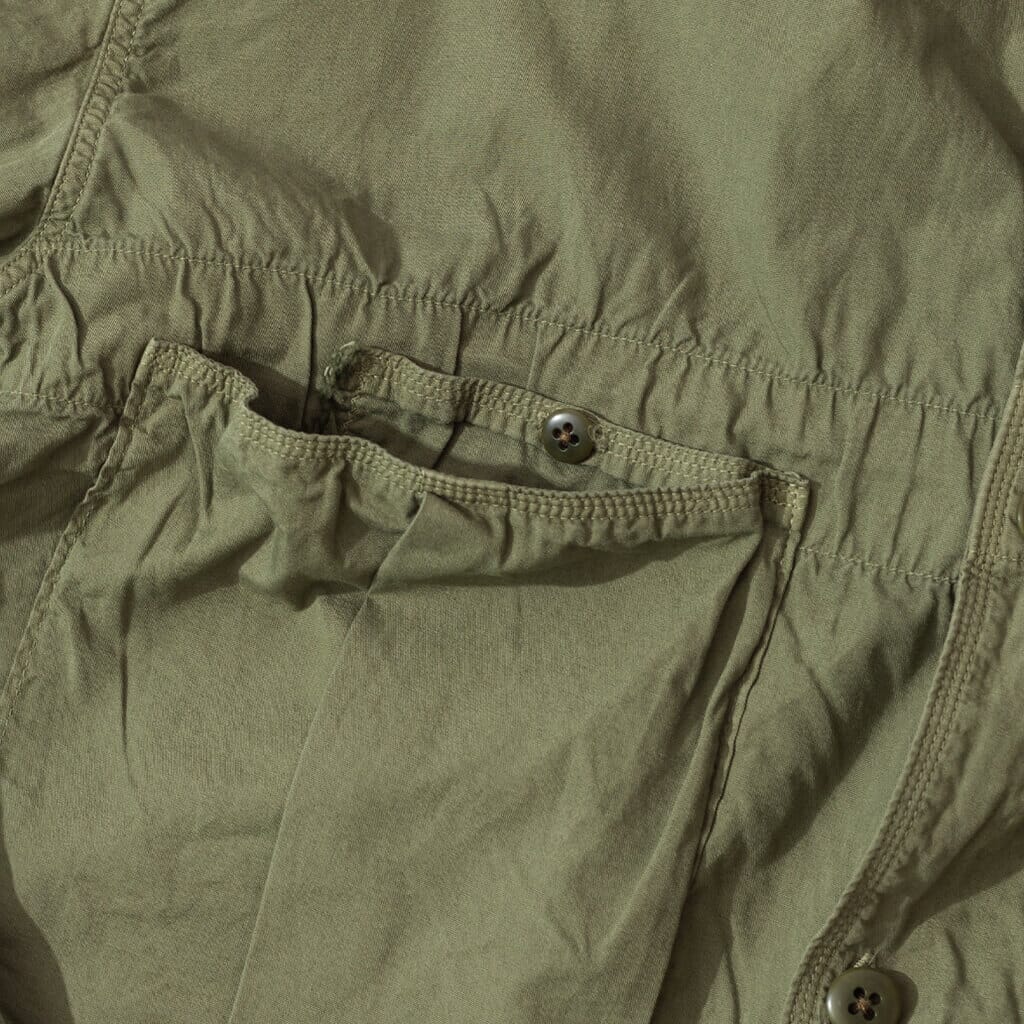 Broad Cloth Anorak Shirt - Khaki