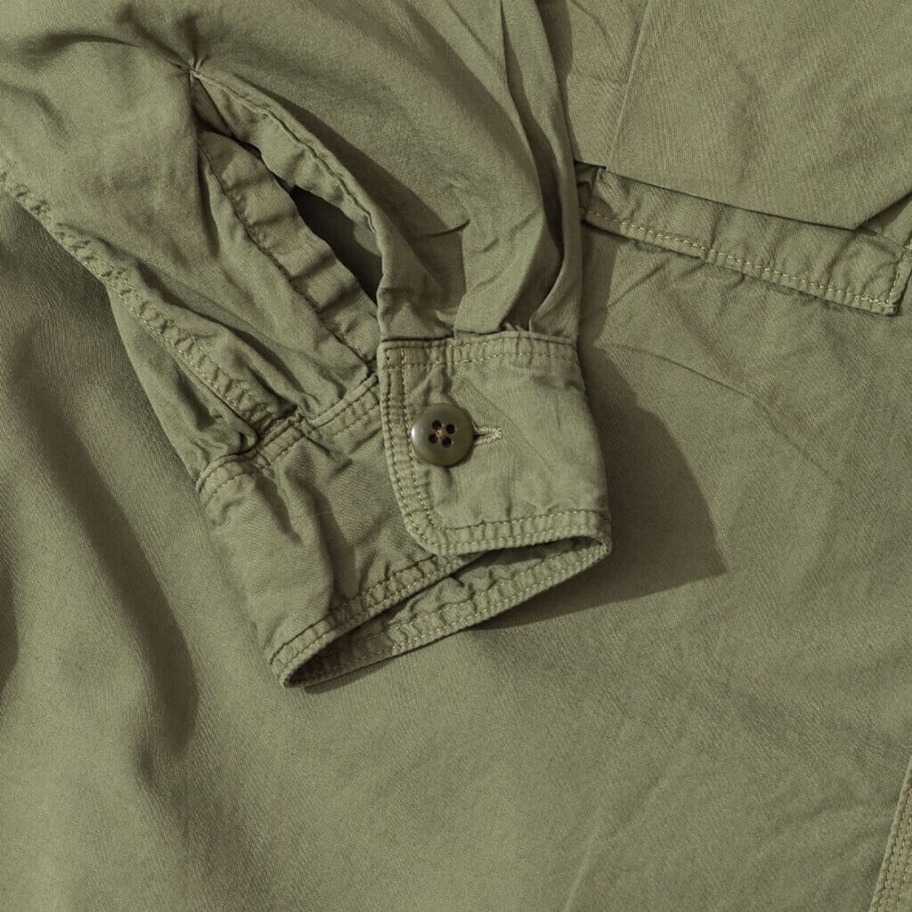 Broad Cloth Anorak Shirt - Khaki
