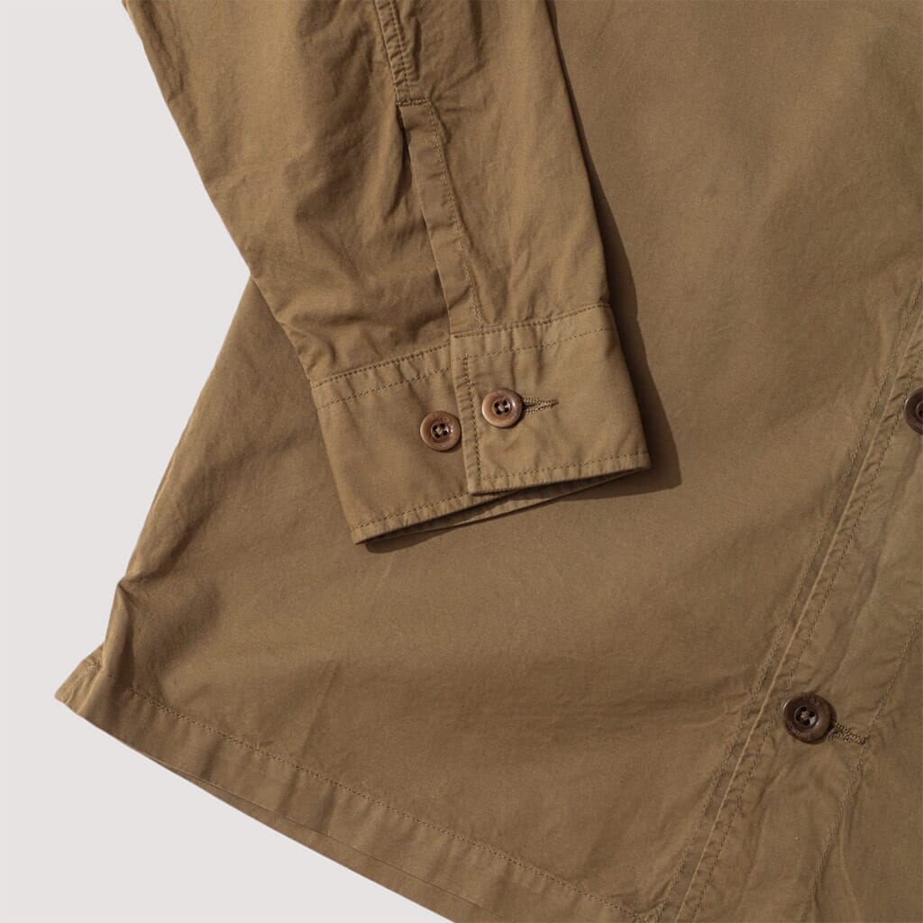 Gabardine Utility Overshirt - Butternut Brown
