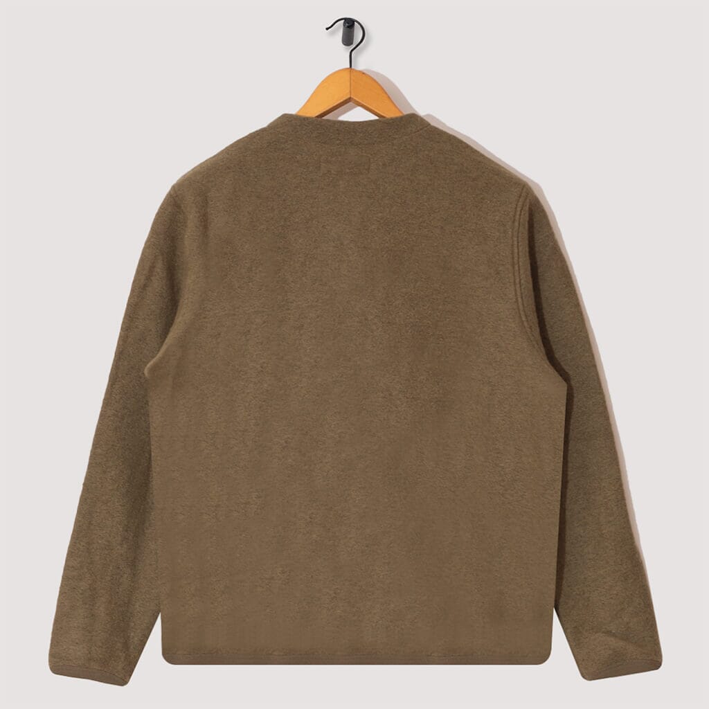 Wool Fleece Cardigan - Lovat