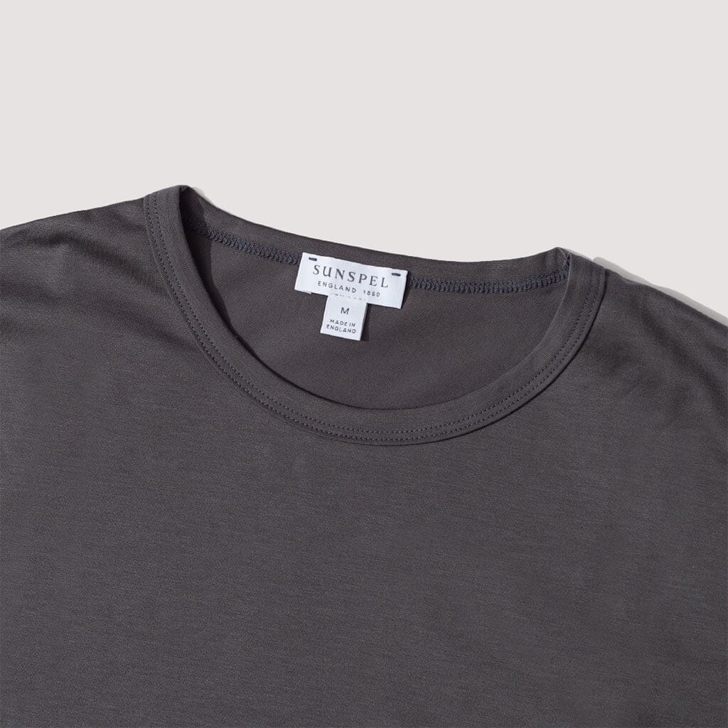 S/S Crew Neck T-Shirt - Charcoal