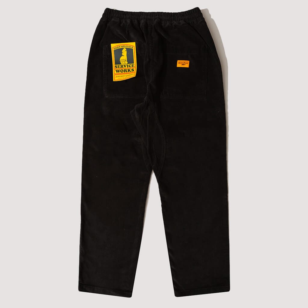 Chef Pant - Black Corduroy