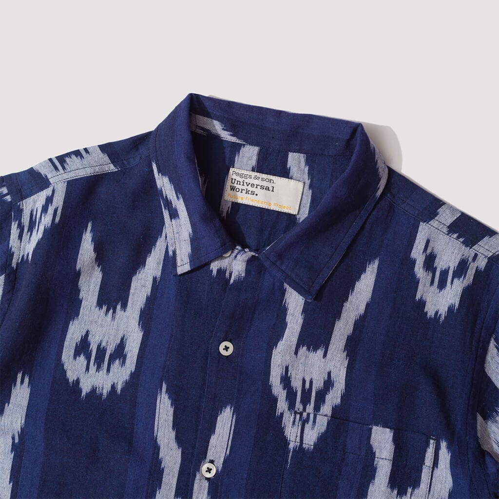 Donny Road Shirt - Indigo Ikat