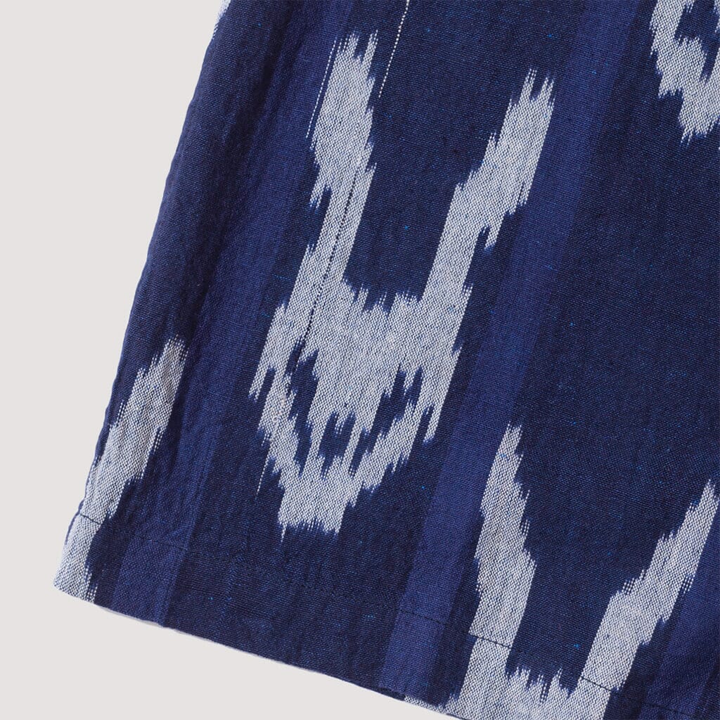 Donny Road Shirt - Indigo Ikat