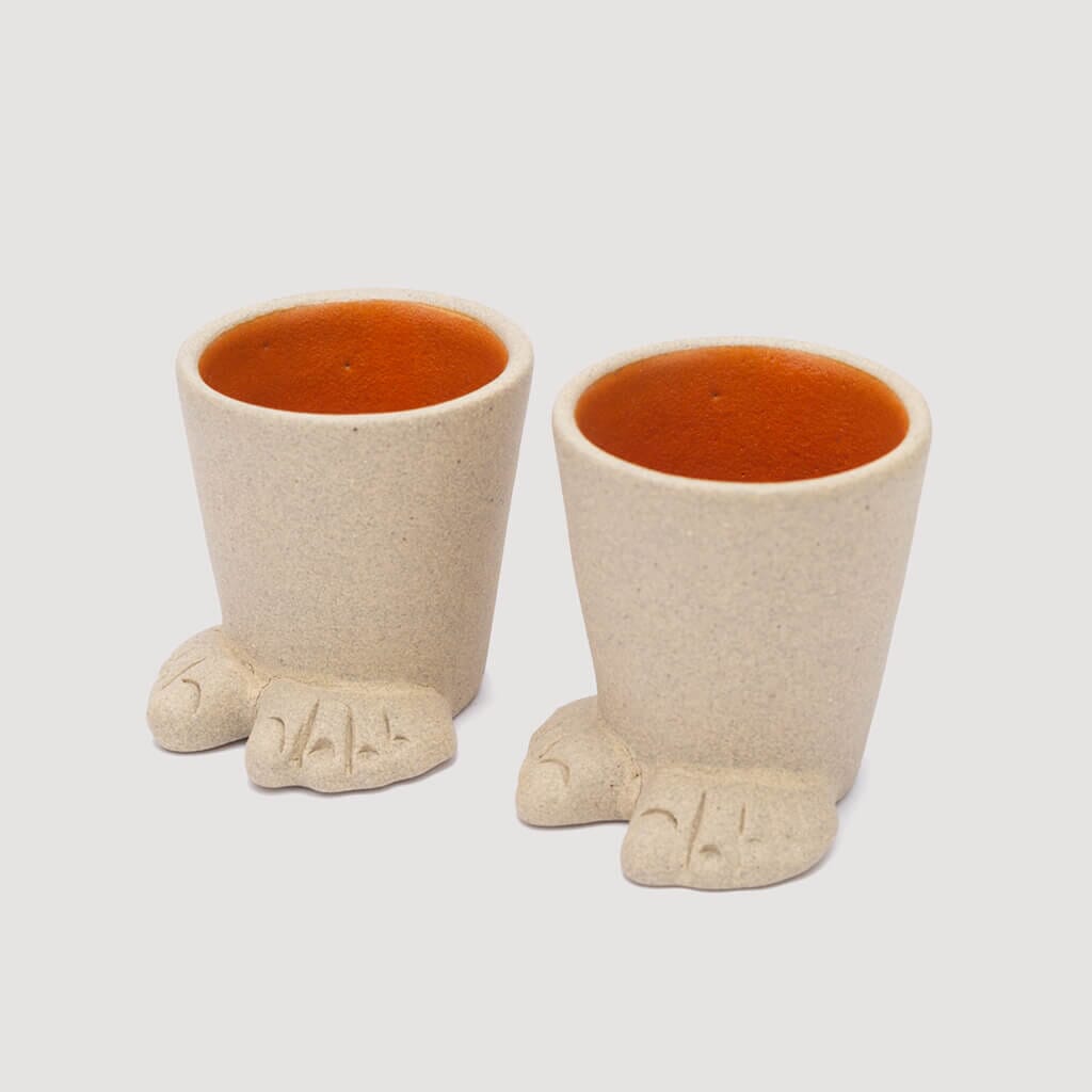 Foot Egg Holder Set - Natural