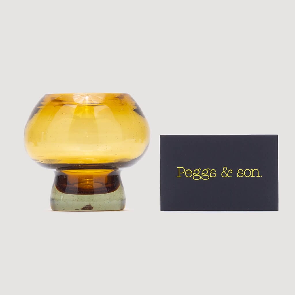 Mushroom Glass Set - Amber