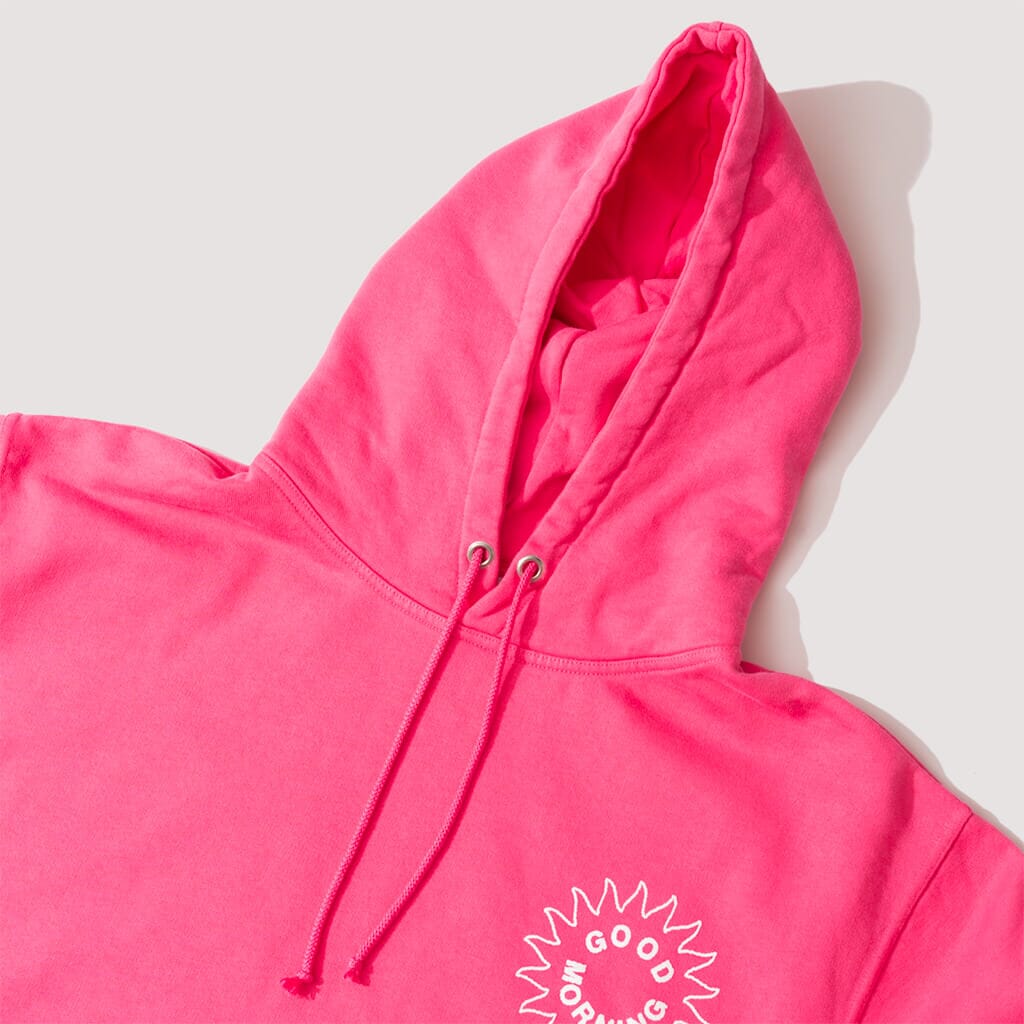 Sun Logo Fleece Pullover Hood - Bubblegum