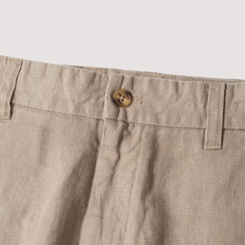 Crown Shorts - Greige Linen