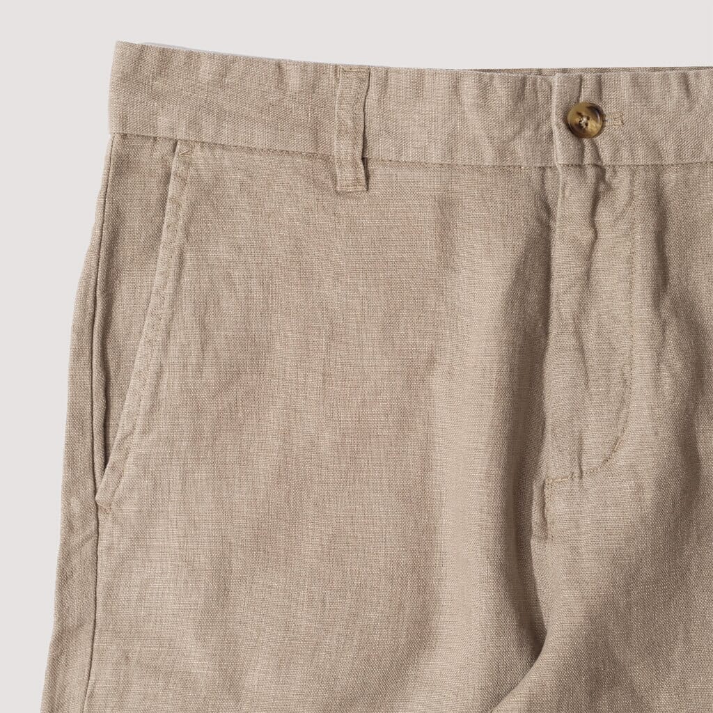 Crown Shorts - Greige Linen