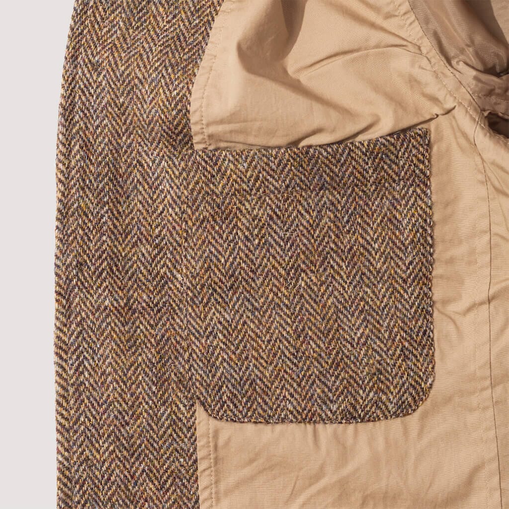 Bakers Jacket - Brown Herringbone Harris Tweed