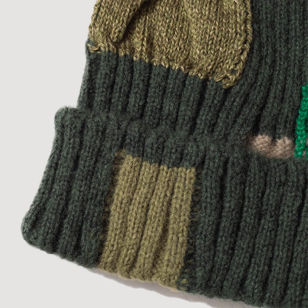 Tugihagi Knit Cap - Khaki Wool