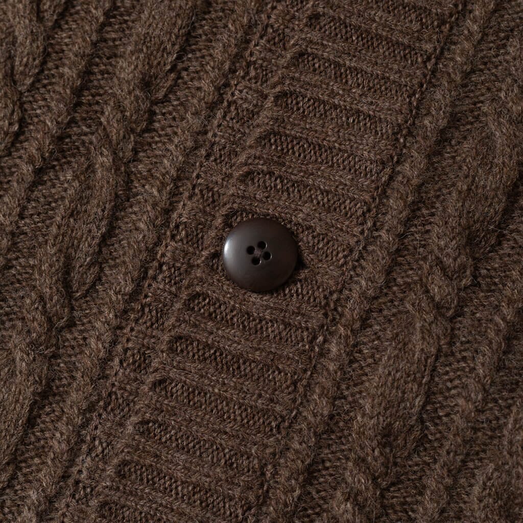 Catpital Cardigan - Mocabrown
