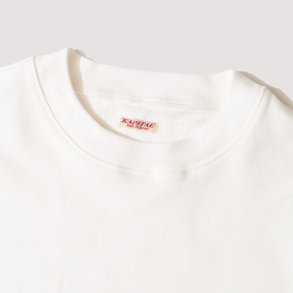 Rainbowy Patch Crew Knit - White