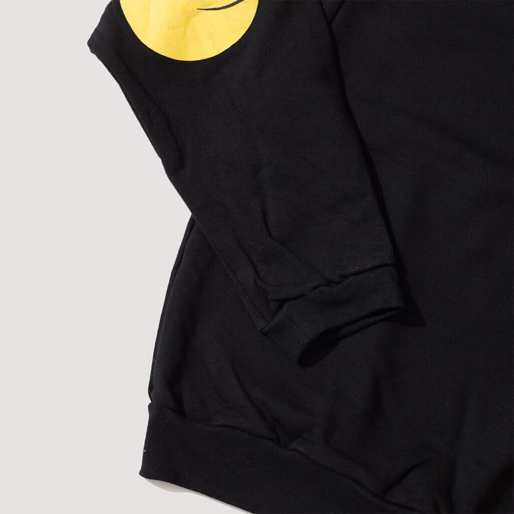 Rainbowy Patch Crew Knit - Black