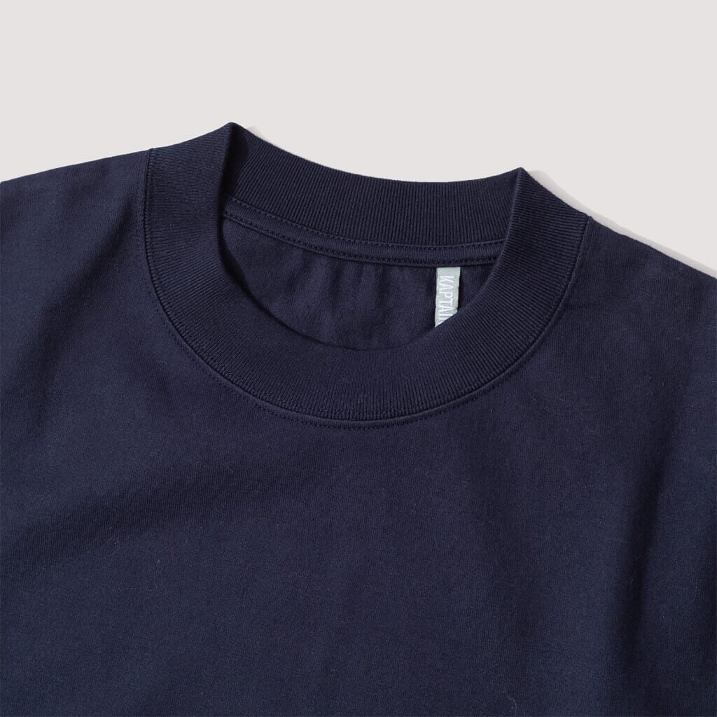 Suvin Supima Tube L/S Tee Heavy - Navy