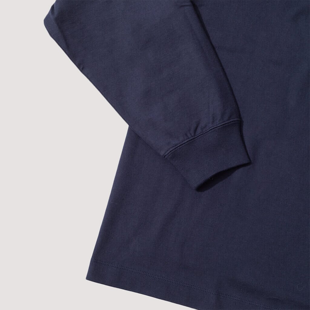 Suvin Supima Tube L/S Tee Heavy - Navy