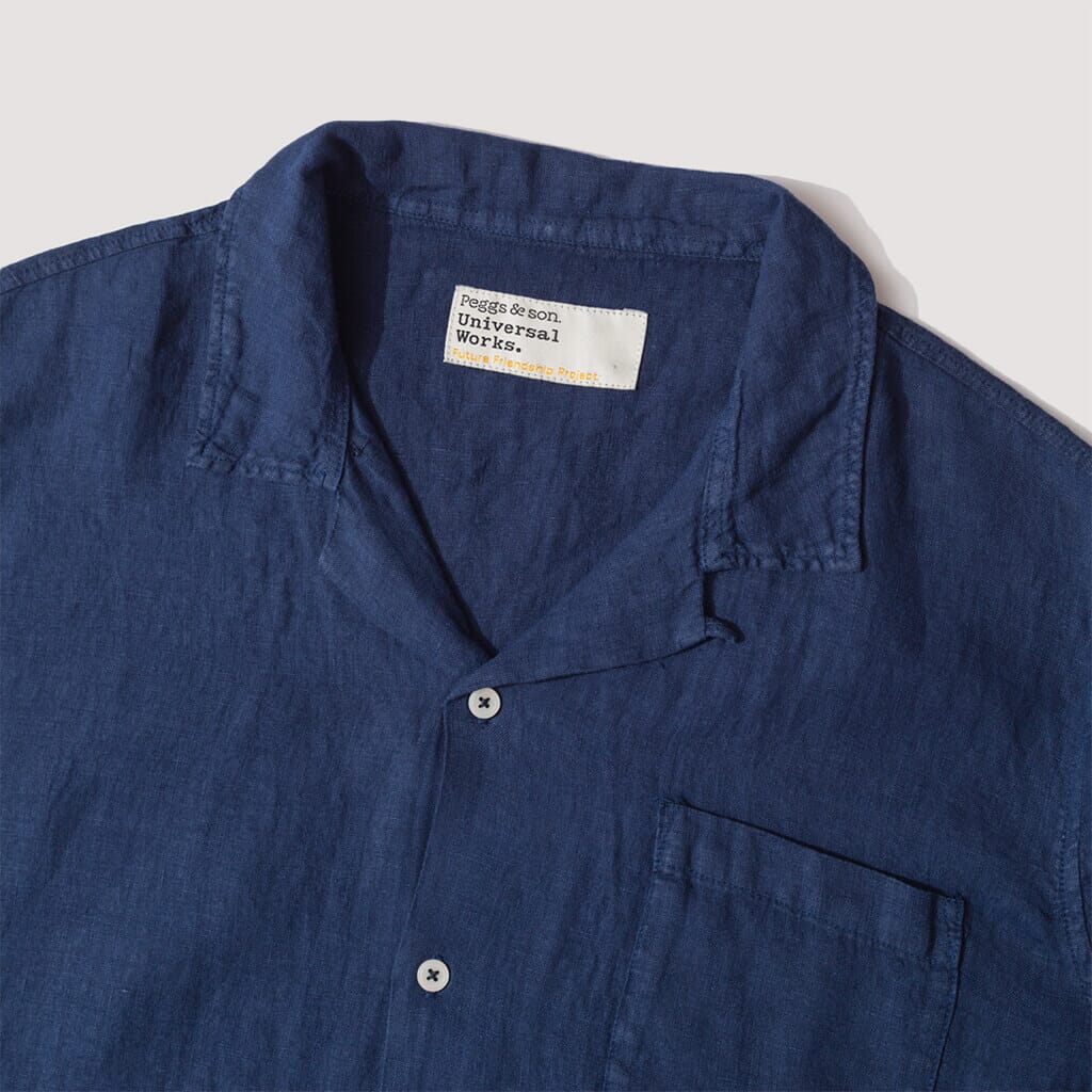 Road Shirt - Navy Fine Linen